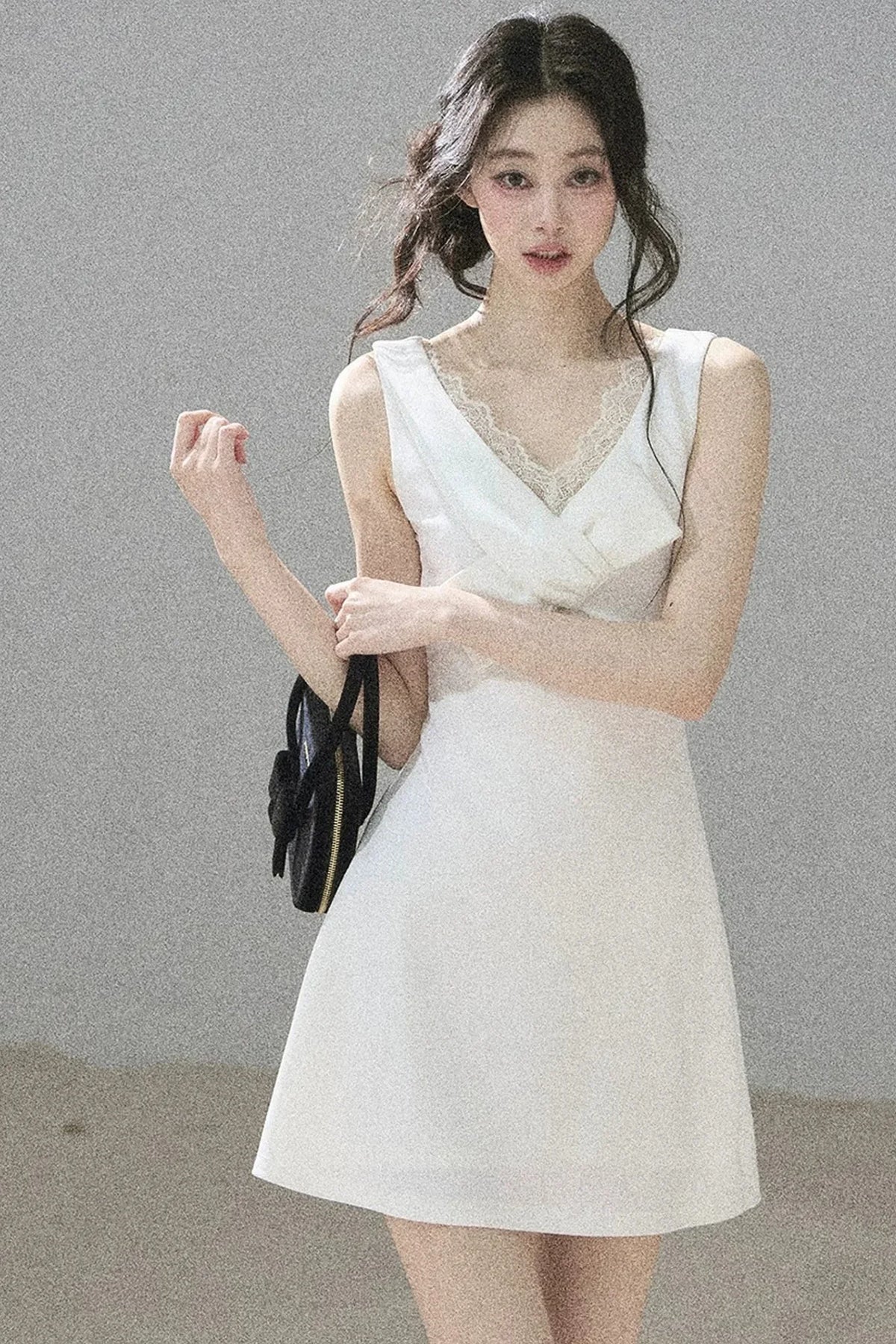 Moonlight Lace V-Neck Dress Set-Up