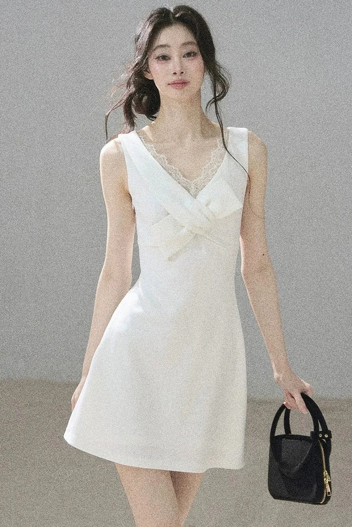 Moonlight Lace V-Neck Dress Set-Up