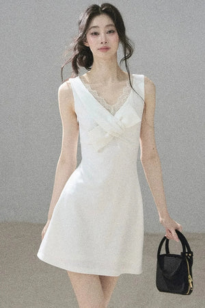 Moonlight Lace V-Neck Dress Set-Up