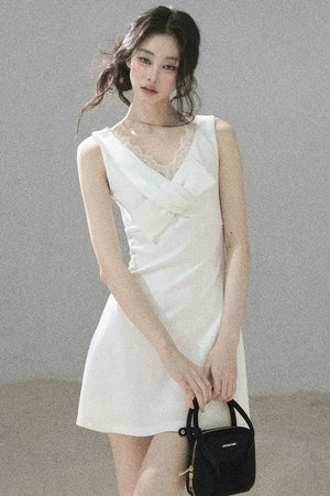 Moonlight Lace V-Neck Dress Set-Up
