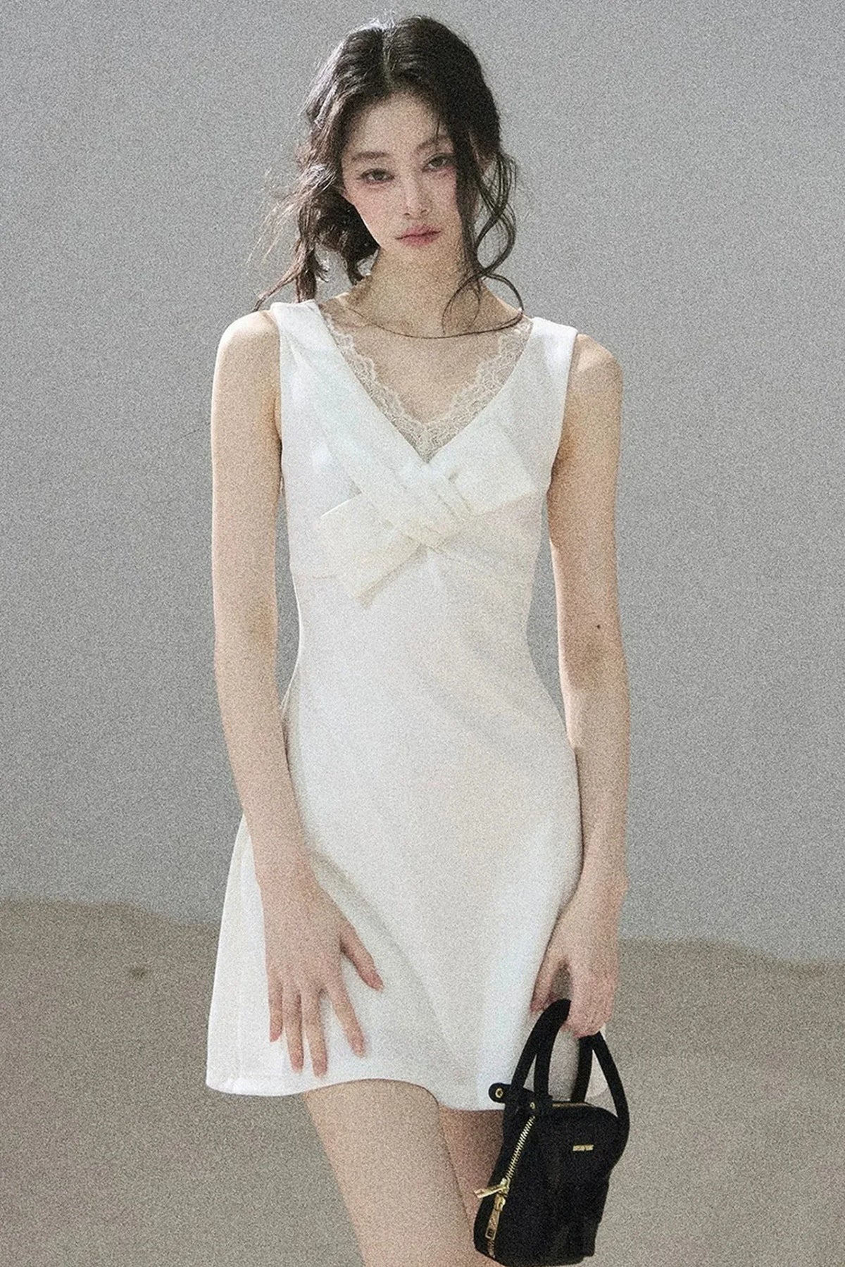 Moonlight Lace V-Neck Dress Set-Up