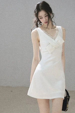 Moonlight Lace V-Neck Dress Set-Up