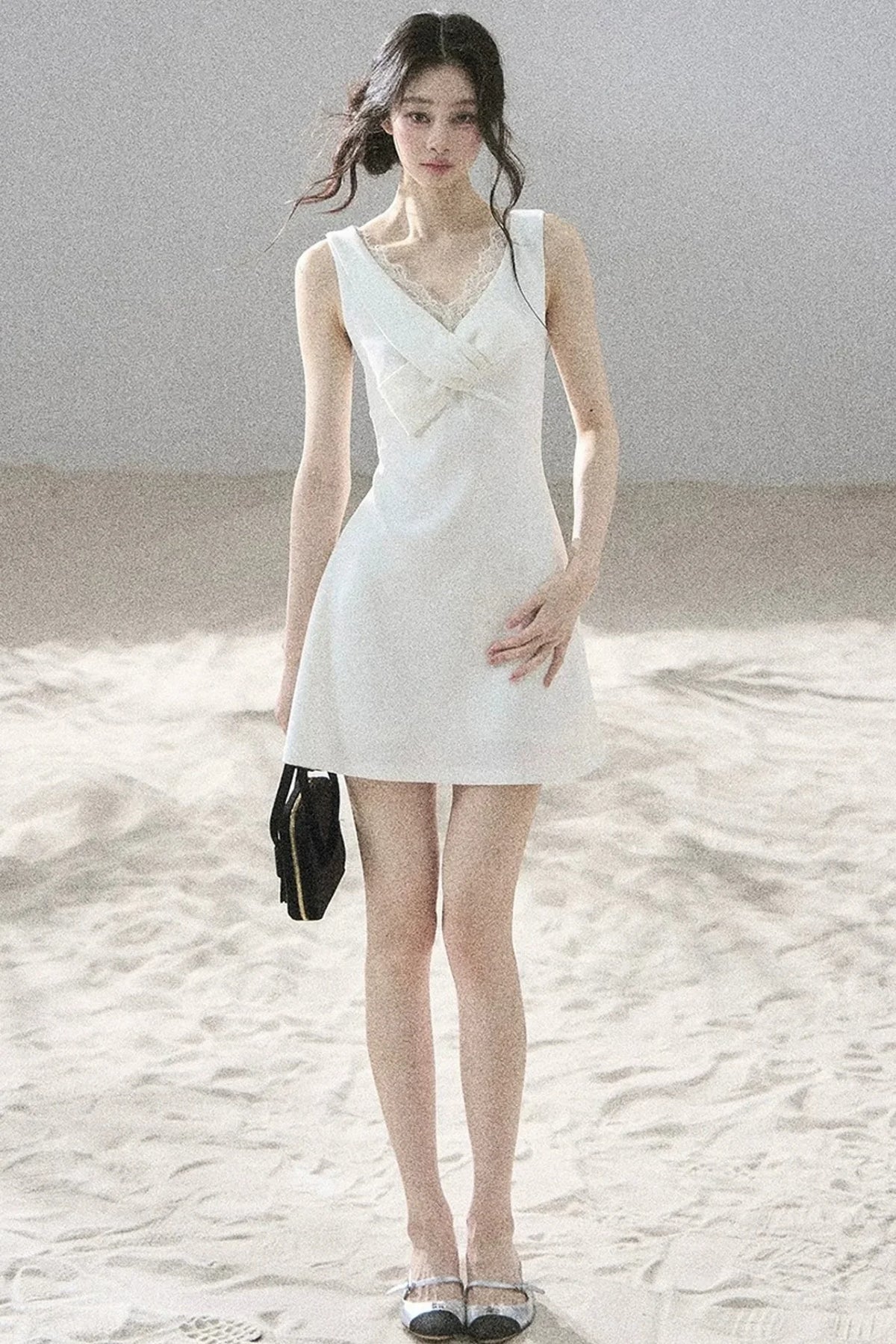 Moonlight Lace V-Neck Dress Set-Up