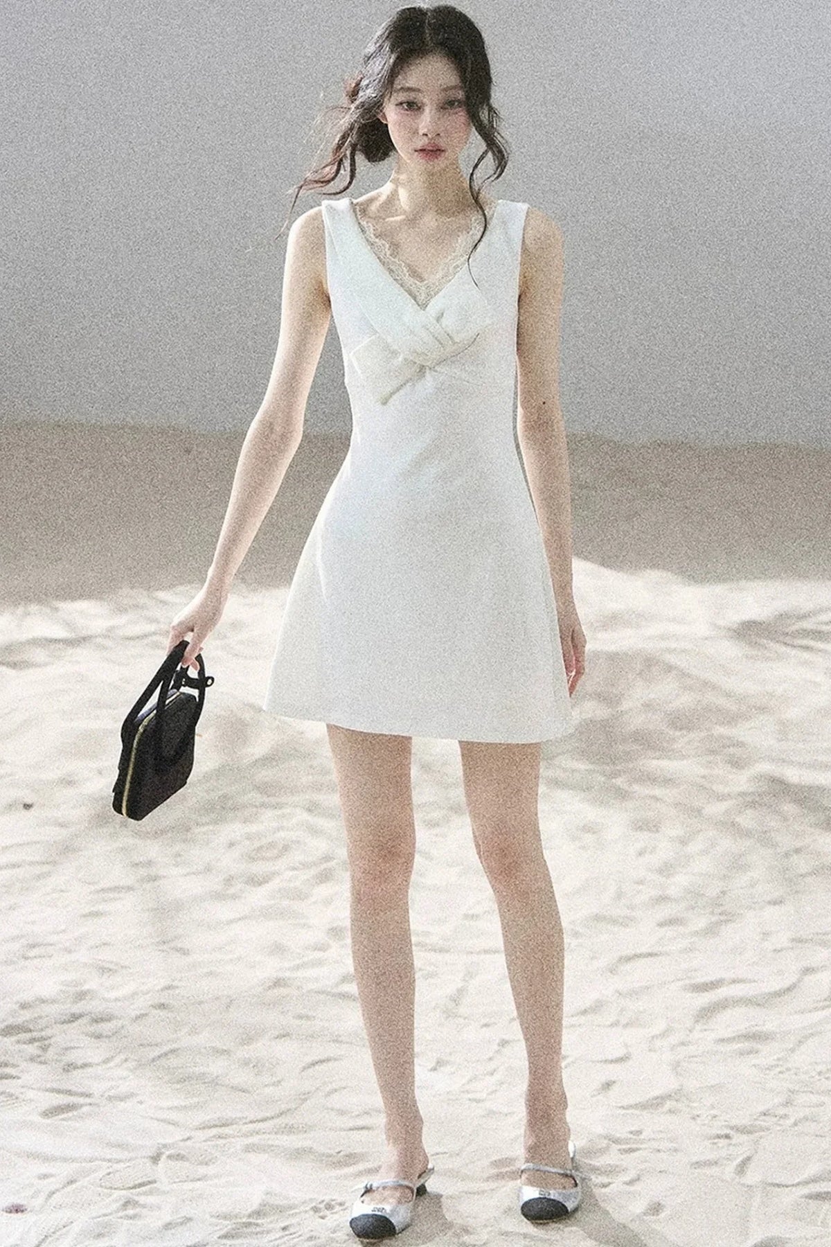 Moonlight Lace V-Neck Dress Set-Up