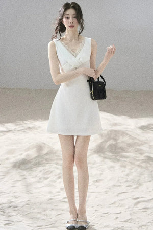 Moonlight Lace V-Neck Dress Set-Up