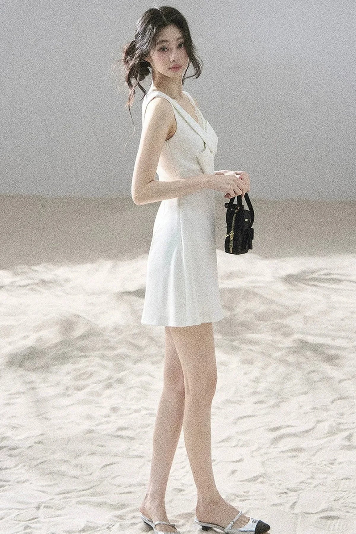 Moonlight Lace V-Neck Dress Set-Up
