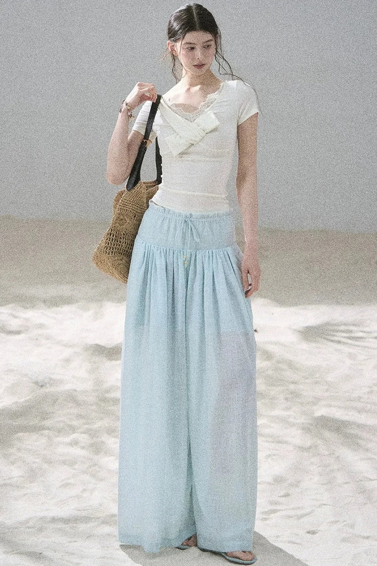 Moonlight Lace V-Neck Dress Set-Up