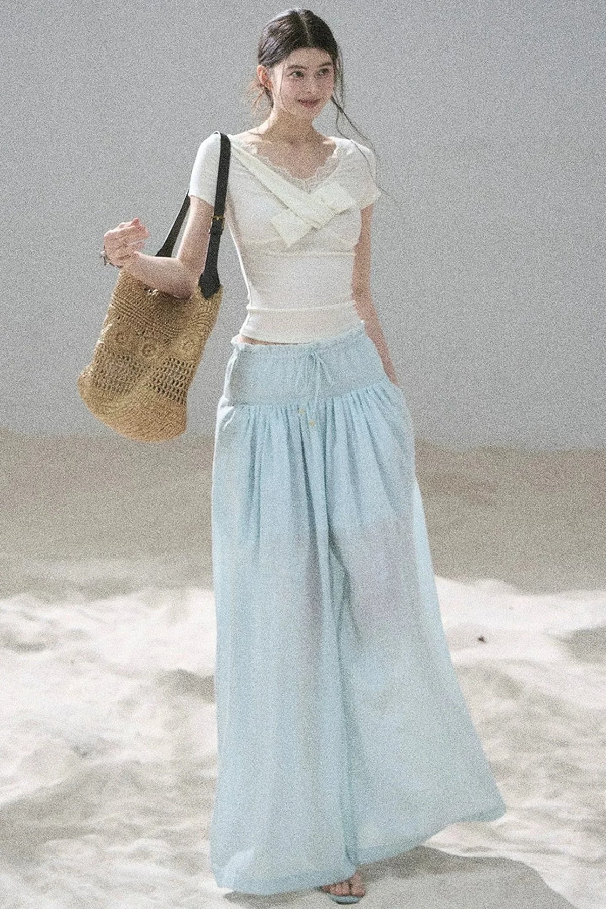 Moonlight Lace V-Neck Dress Set-Up