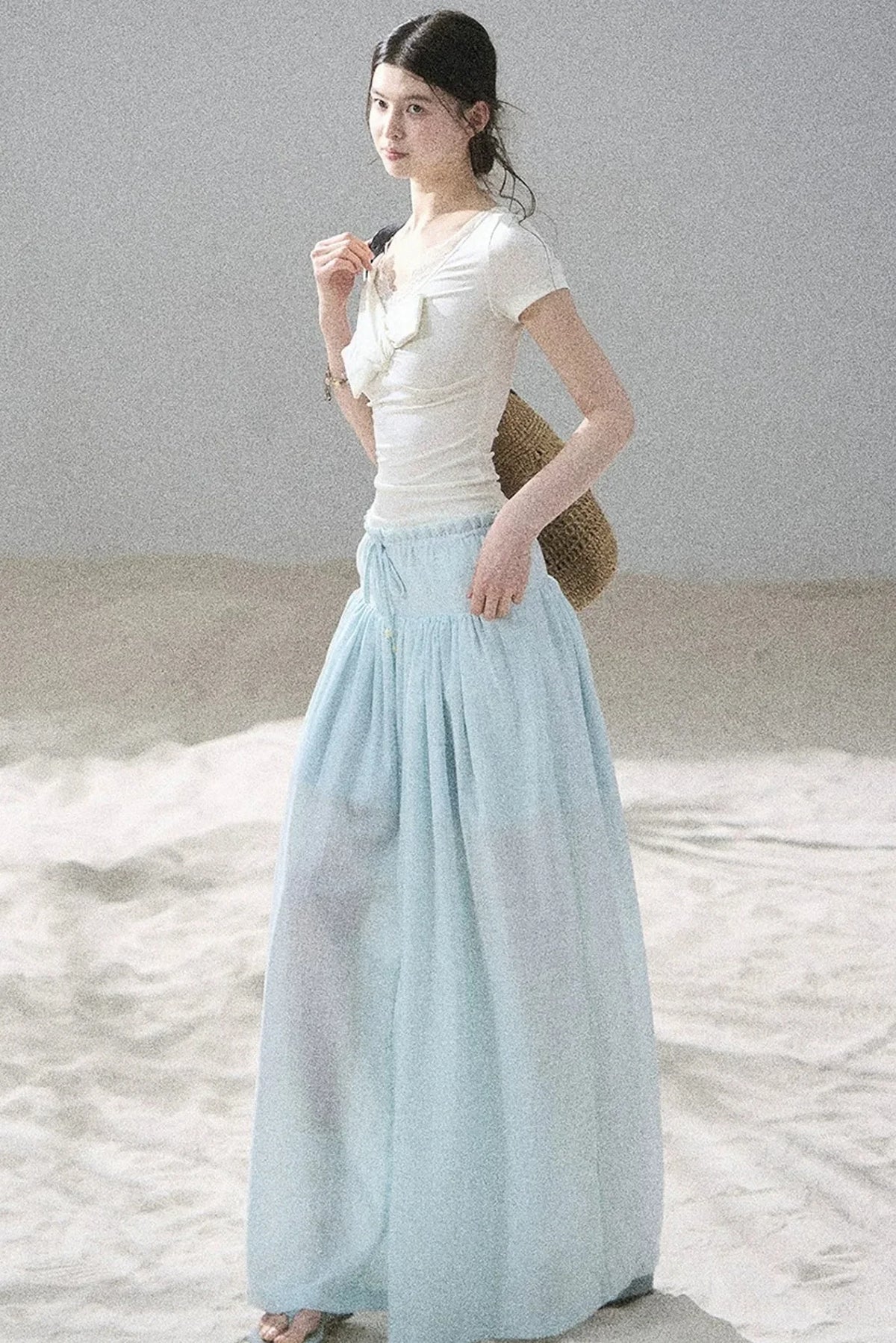 Moonlight Lace V-Neck Dress Set-Up