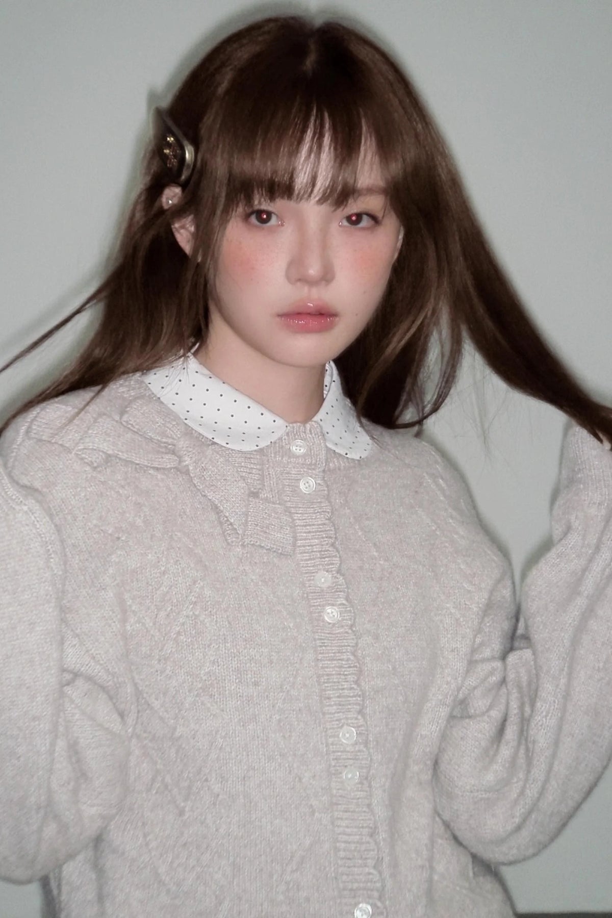 Moonlight Silhouette Sweet Wool Cardigan