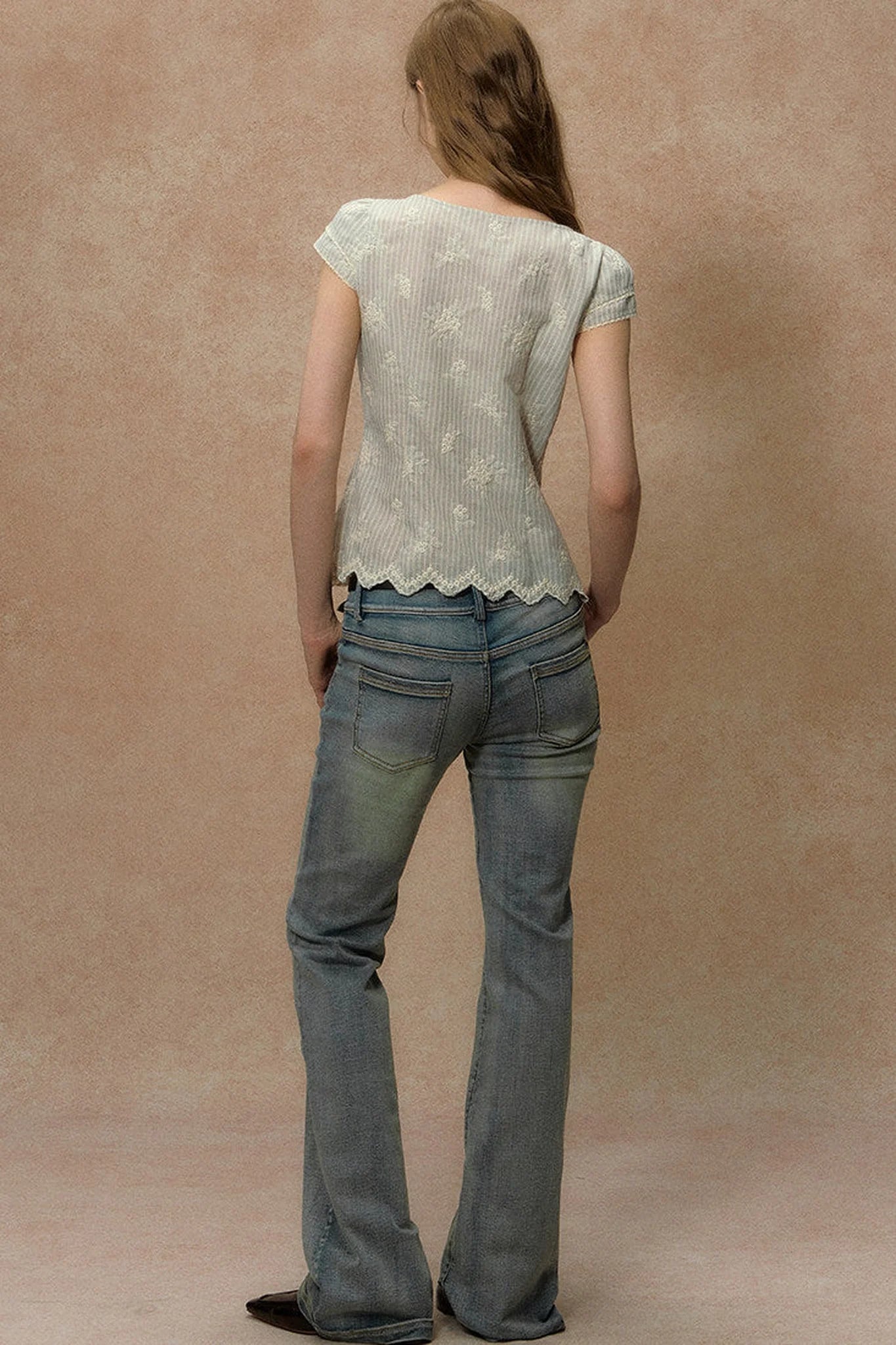 Moonlight Sparkle Flared Jeans
