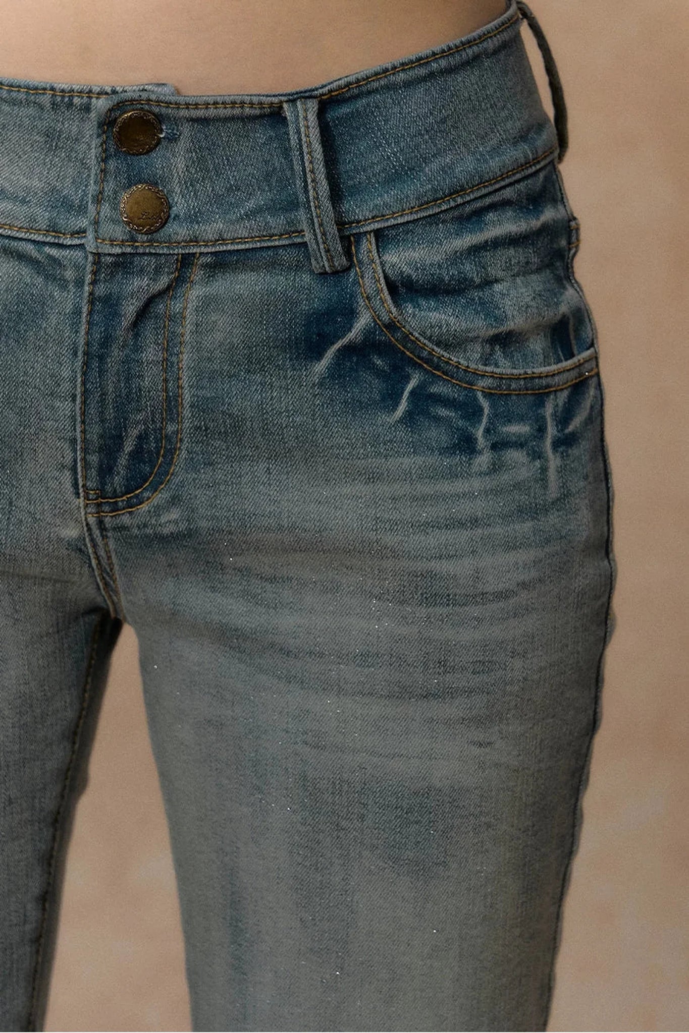 Moonlight Sparkle Flared Jeans
