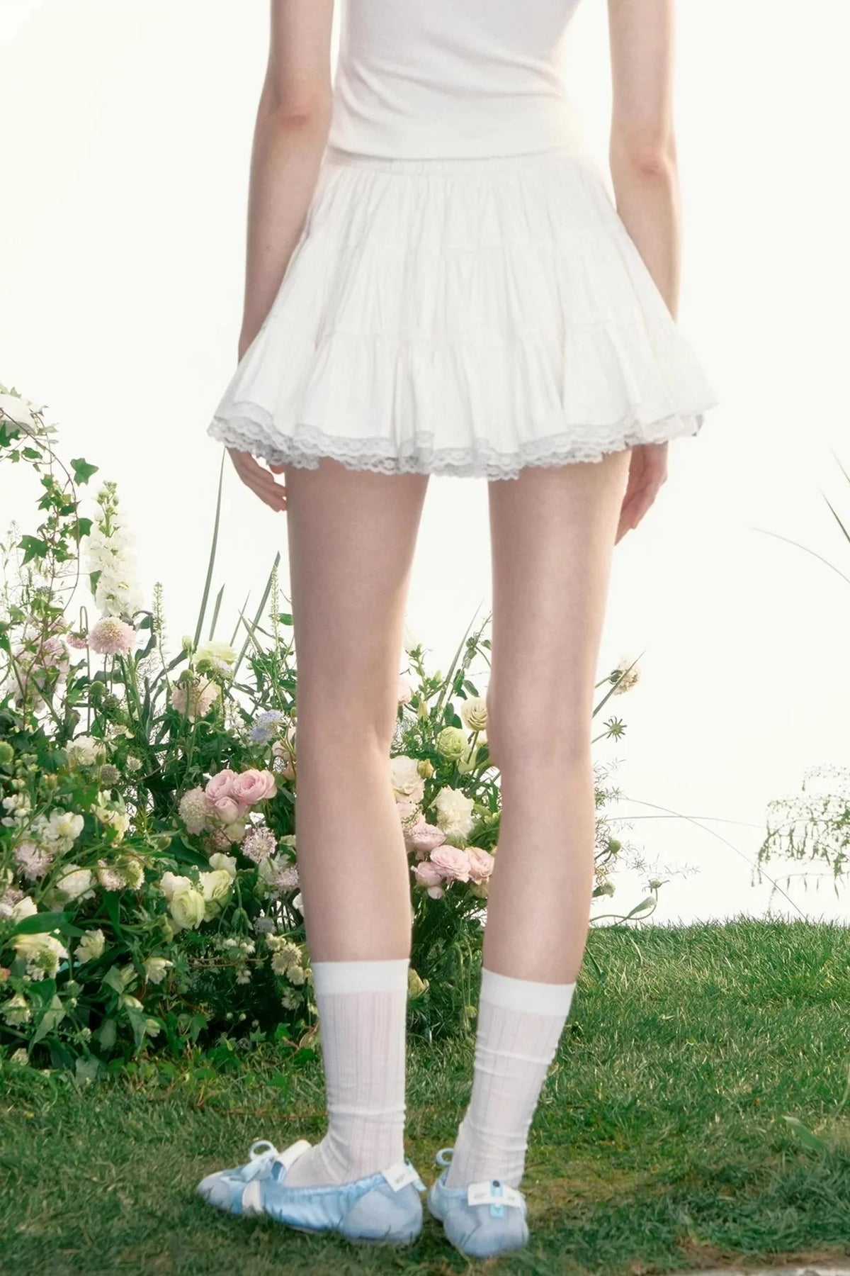 Moonlight Vintage Lace Bustier Skirt