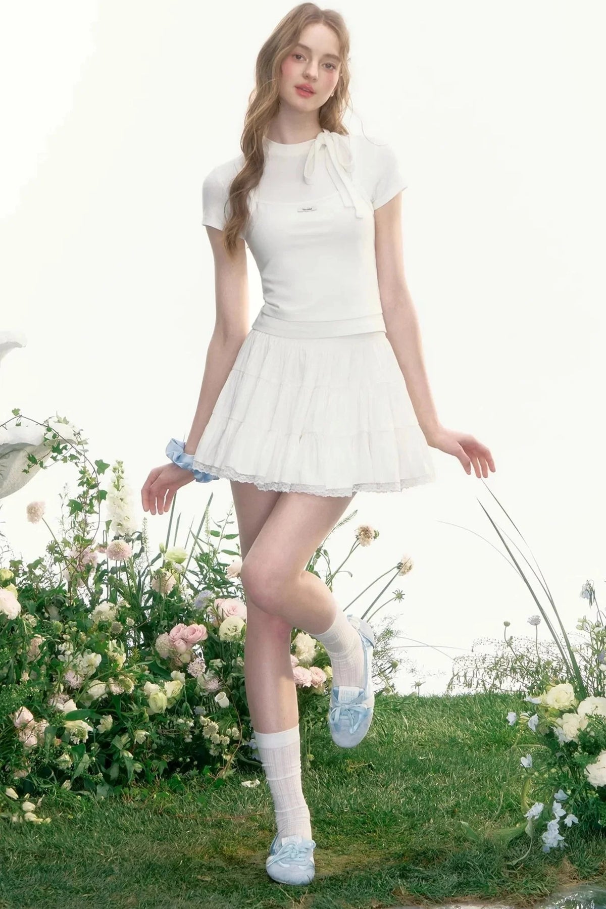 Moonlight Vintage Lace Bustier Skirt