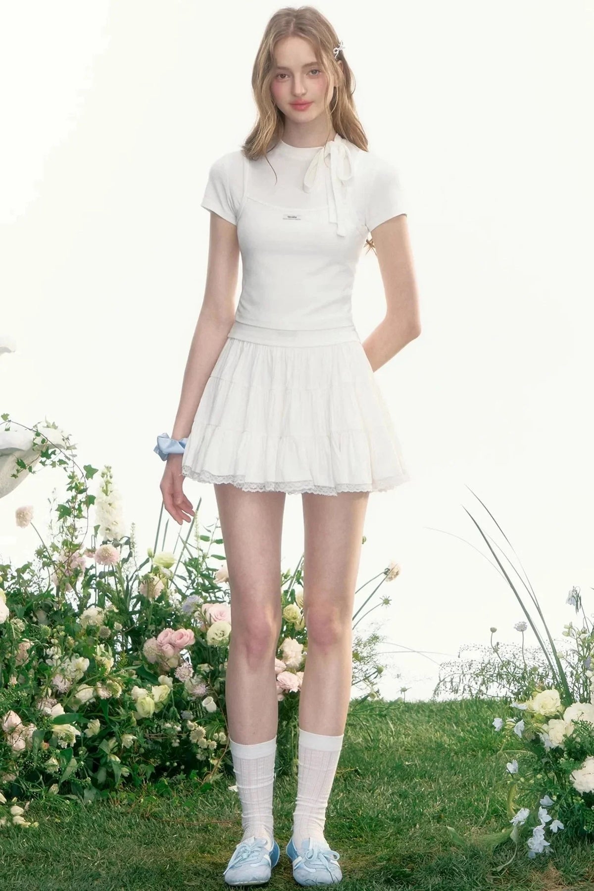 Moonlight Vintage Lace Bustier Skirt