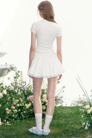 Moonlight Vintage Lace Bustier Skirt