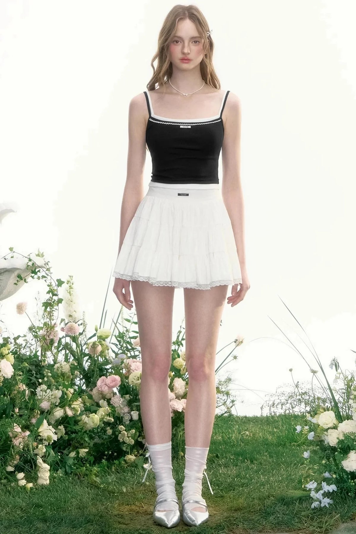 Moonlight Vintage Lace Bustier Skirt