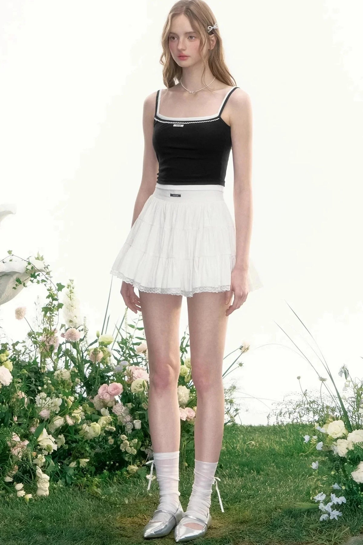 Moonlight Vintage Lace Bustier Skirt
