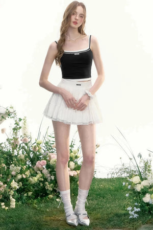 Moonlight Vintage Lace Bustier Skirt