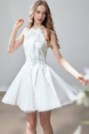 Moonlight Waltz Satin Dress