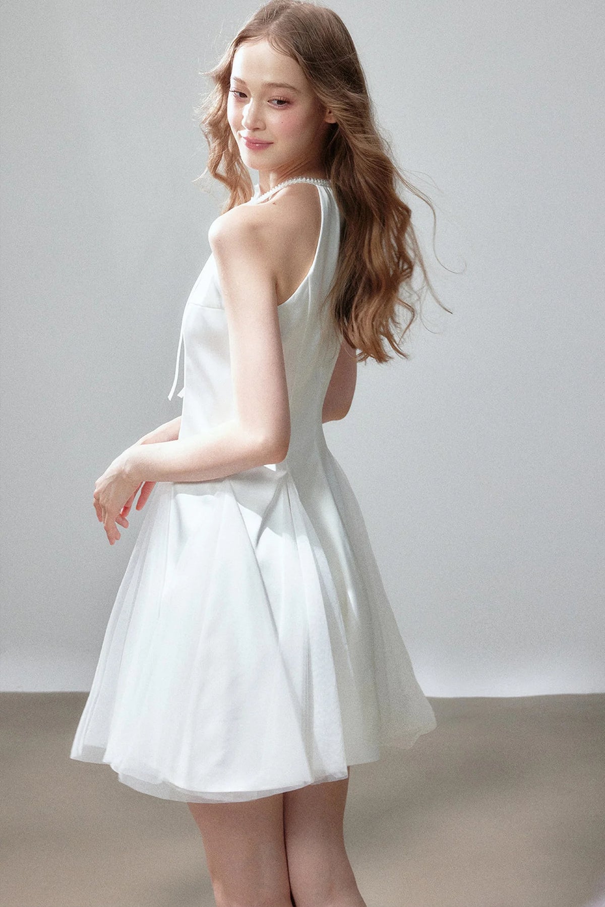 Moonlight Waltz Satin Dress