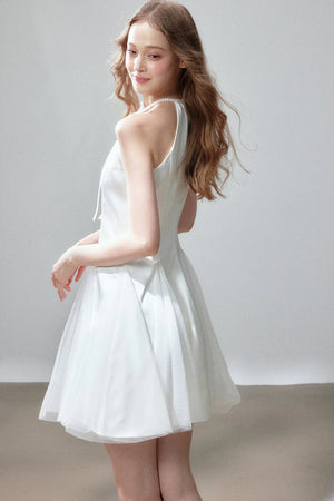 Moonlight Waltz Satin Dress