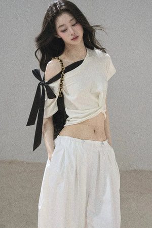 Moonlit Asymmetrical Twist Top