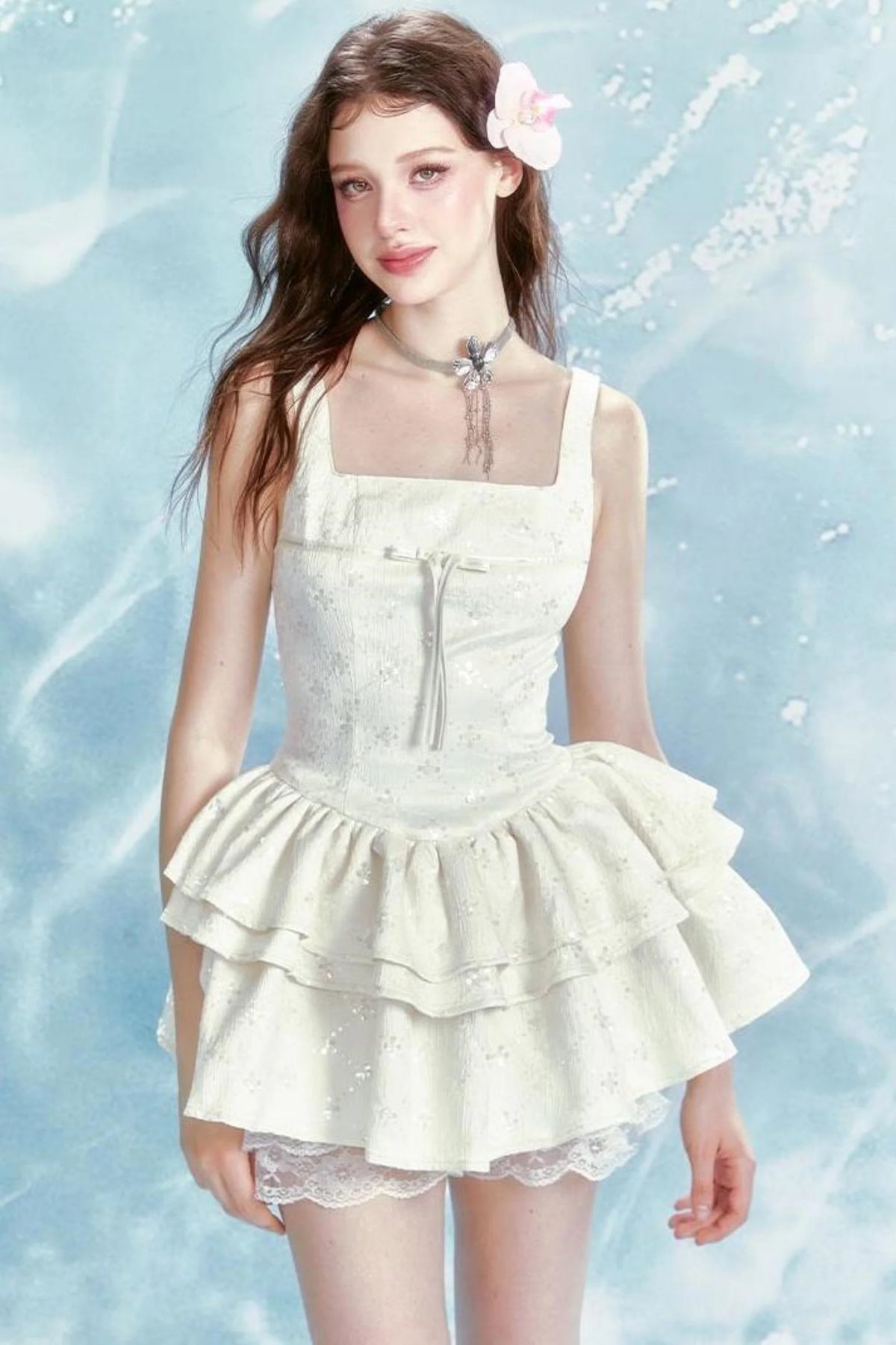 Moonlit Rose Corset Poncho Dress Set-Up