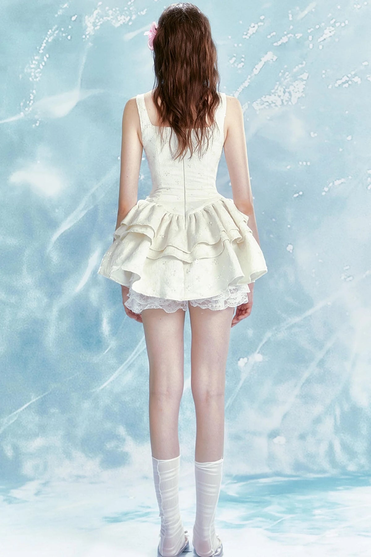 Moonlit Rose Corset Poncho Dress Set-Up