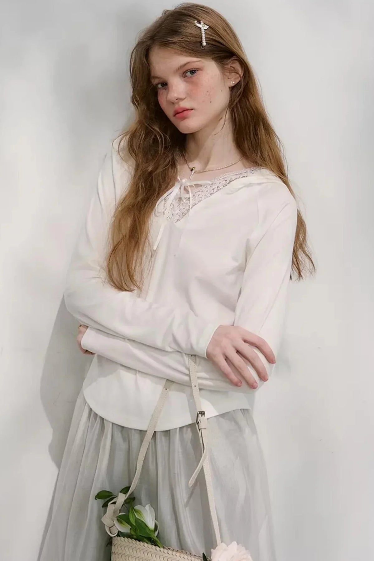 Morning Light Lace Knit Top