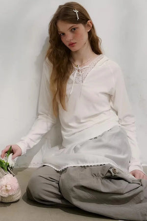 Morning Light Lace Knit Top