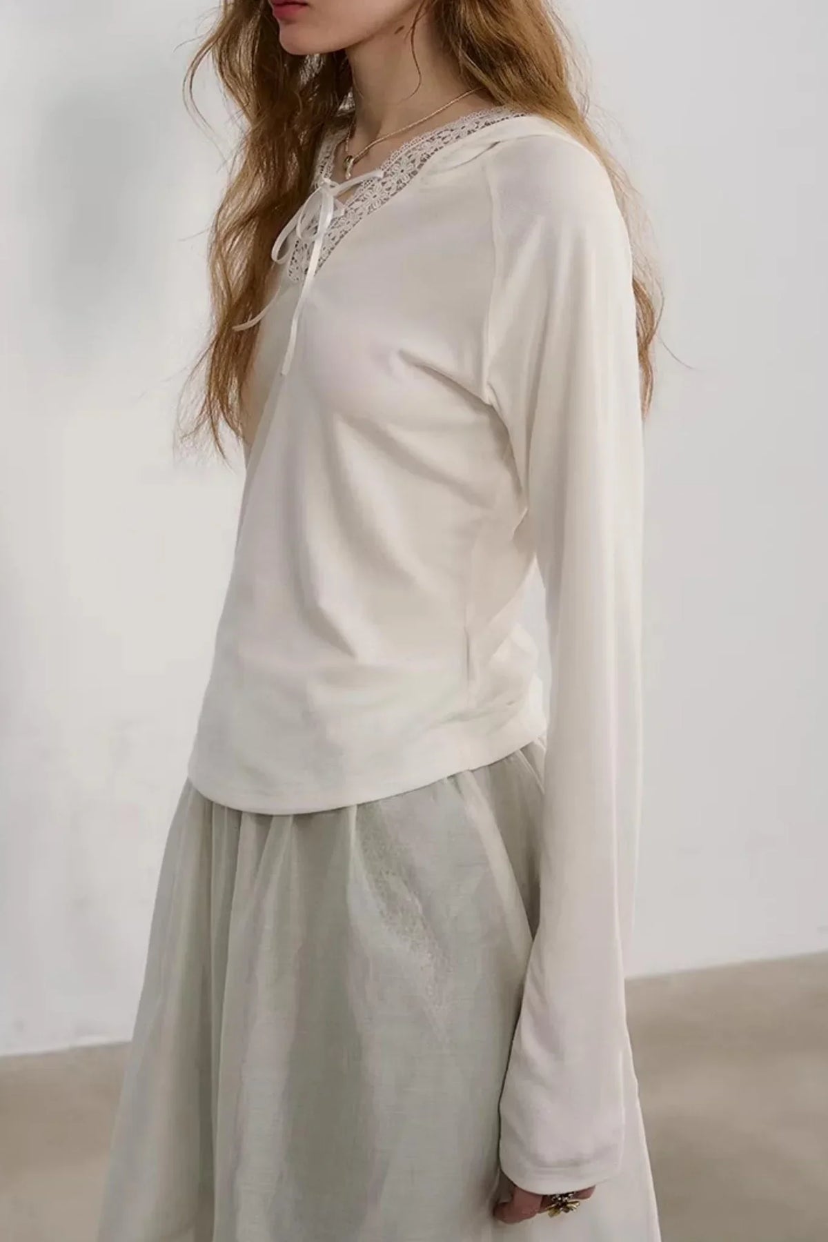 Morning Light Lace Knit Top