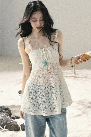 Morning Mist Lace Camisole Top