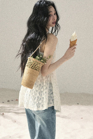 Morning Mist Lace Camisole Top