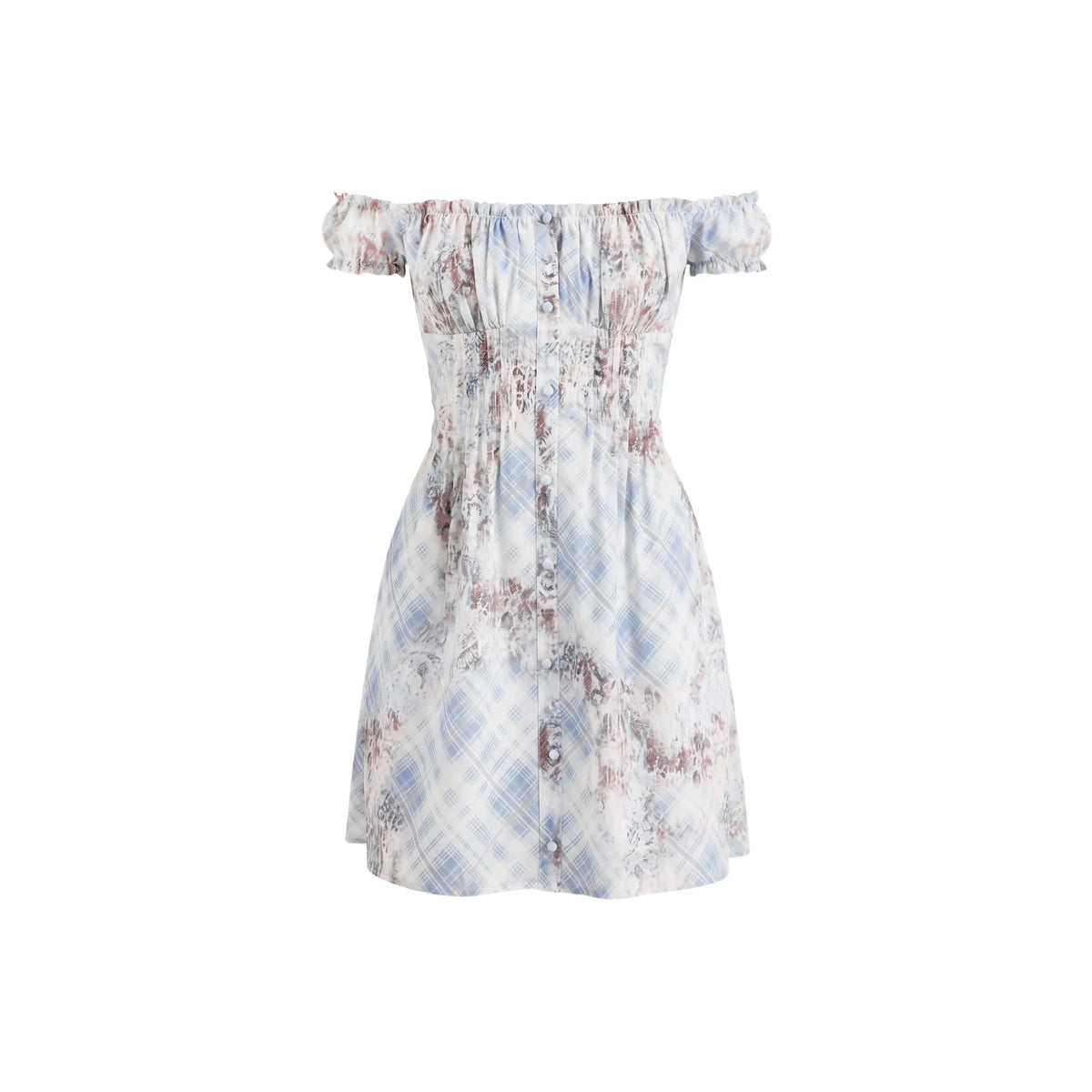 Morning Mist Plaid Dress