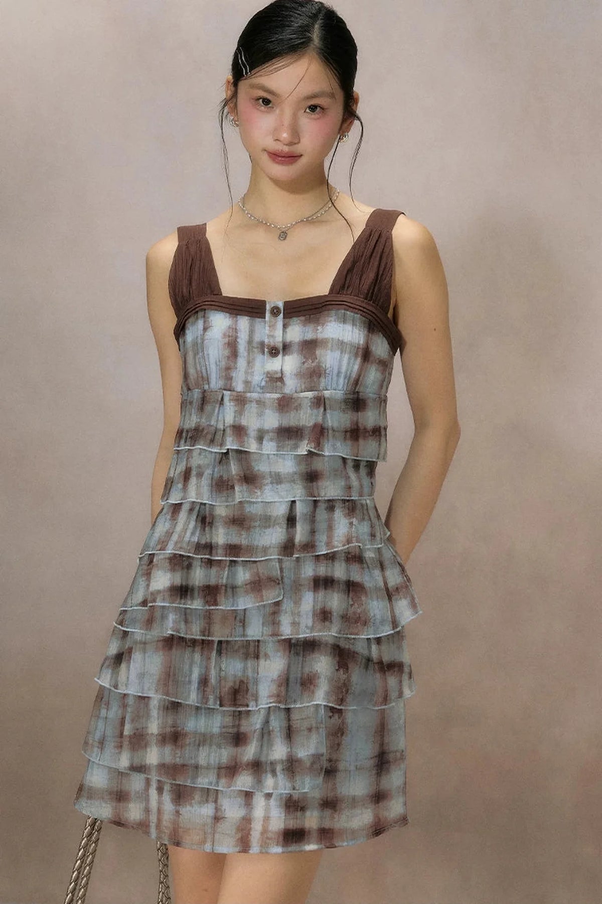 Mountain Ripple Suspender Dress