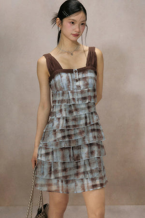Mountain Ripple Suspender Dress
