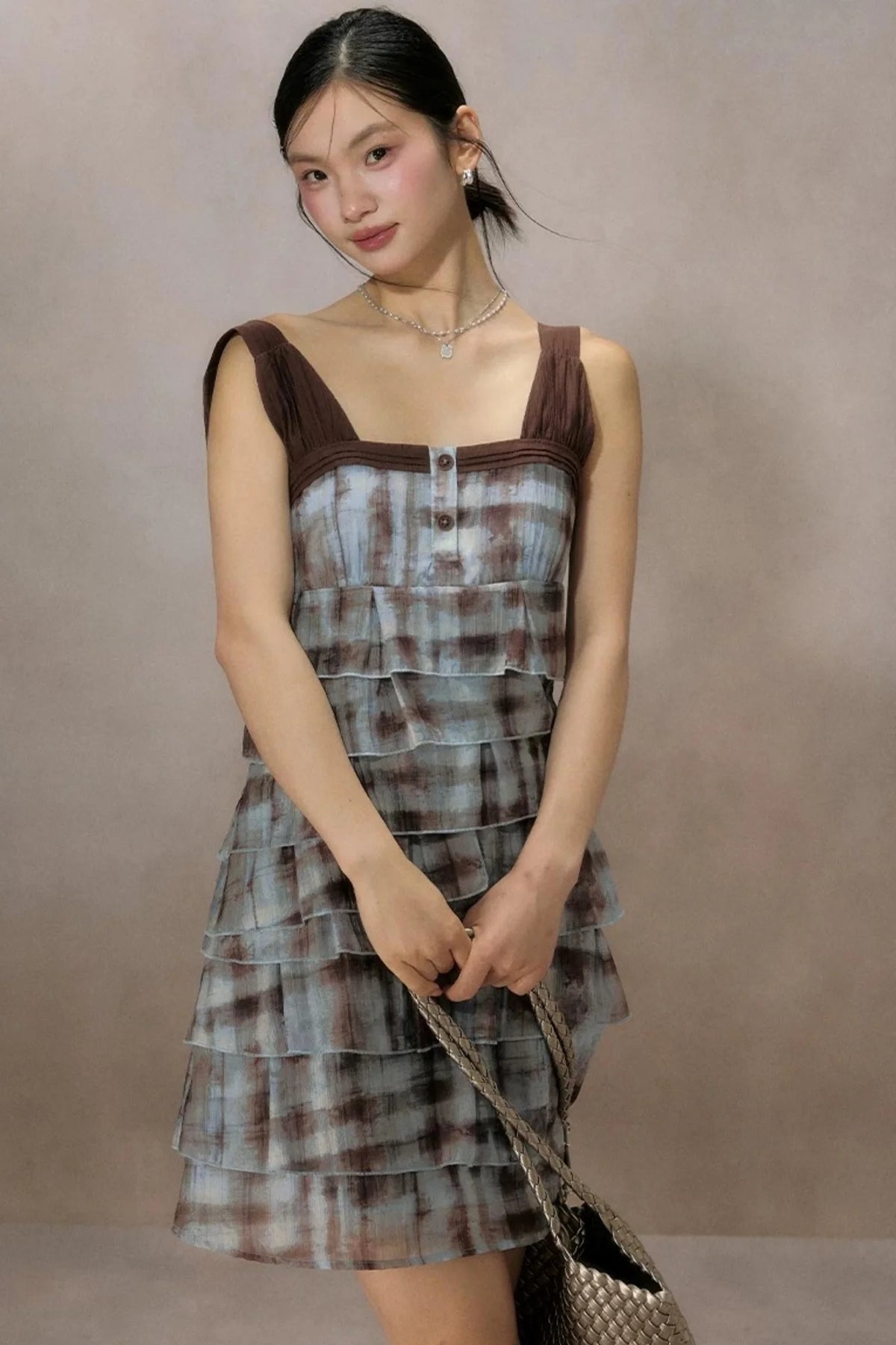 Mountain Ripple Suspender Dress