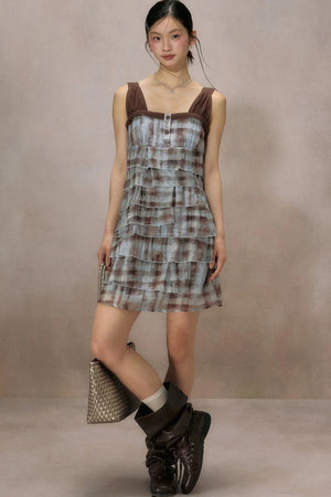 Mountain Ripple Suspender Dress