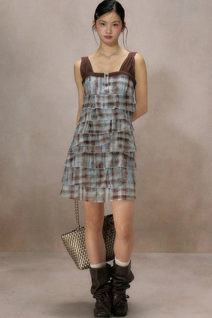 Mountain Ripple Suspender Dress