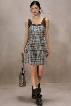 Mountain Ripple Suspender Dress