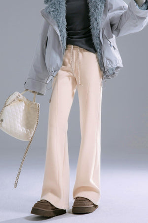 Mulberry Silk & Wool Bootcut Pants