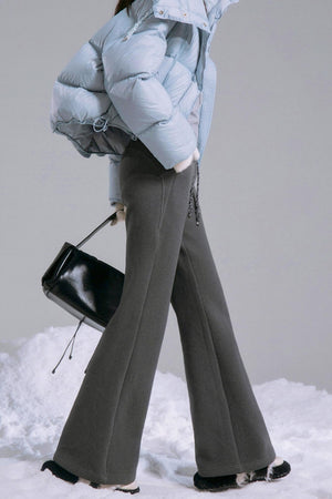 Mulberry Silk & Wool Bootcut Pants