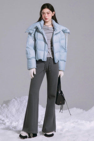 Mulberry Silk & Wool Bootcut Pants