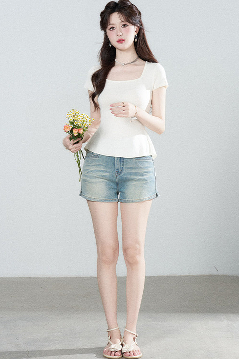 Multi-Color Knitted Top Set-Up