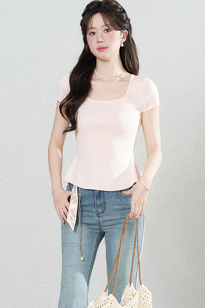 Multi-Color Knitted Top Set-Up