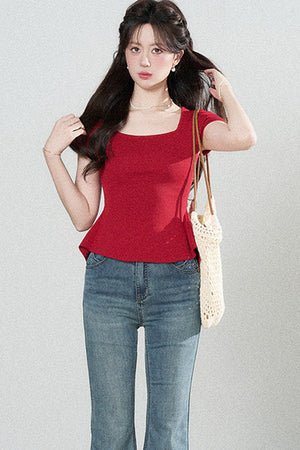 Multi-Color Knitted Top Set-Up