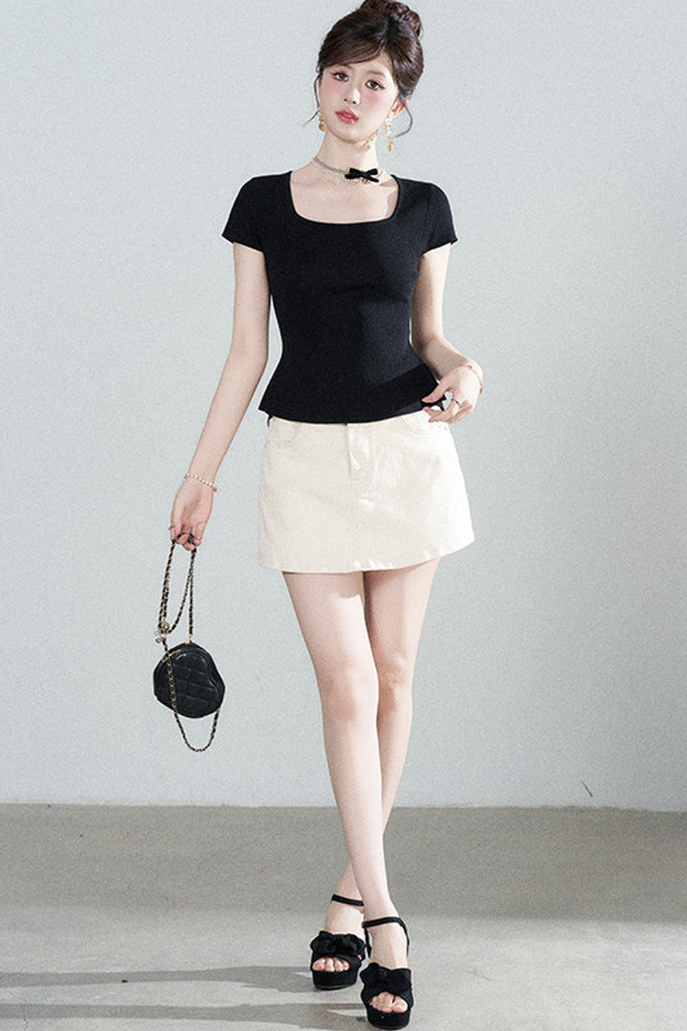 Multi-Color Knitted Top Set-Up