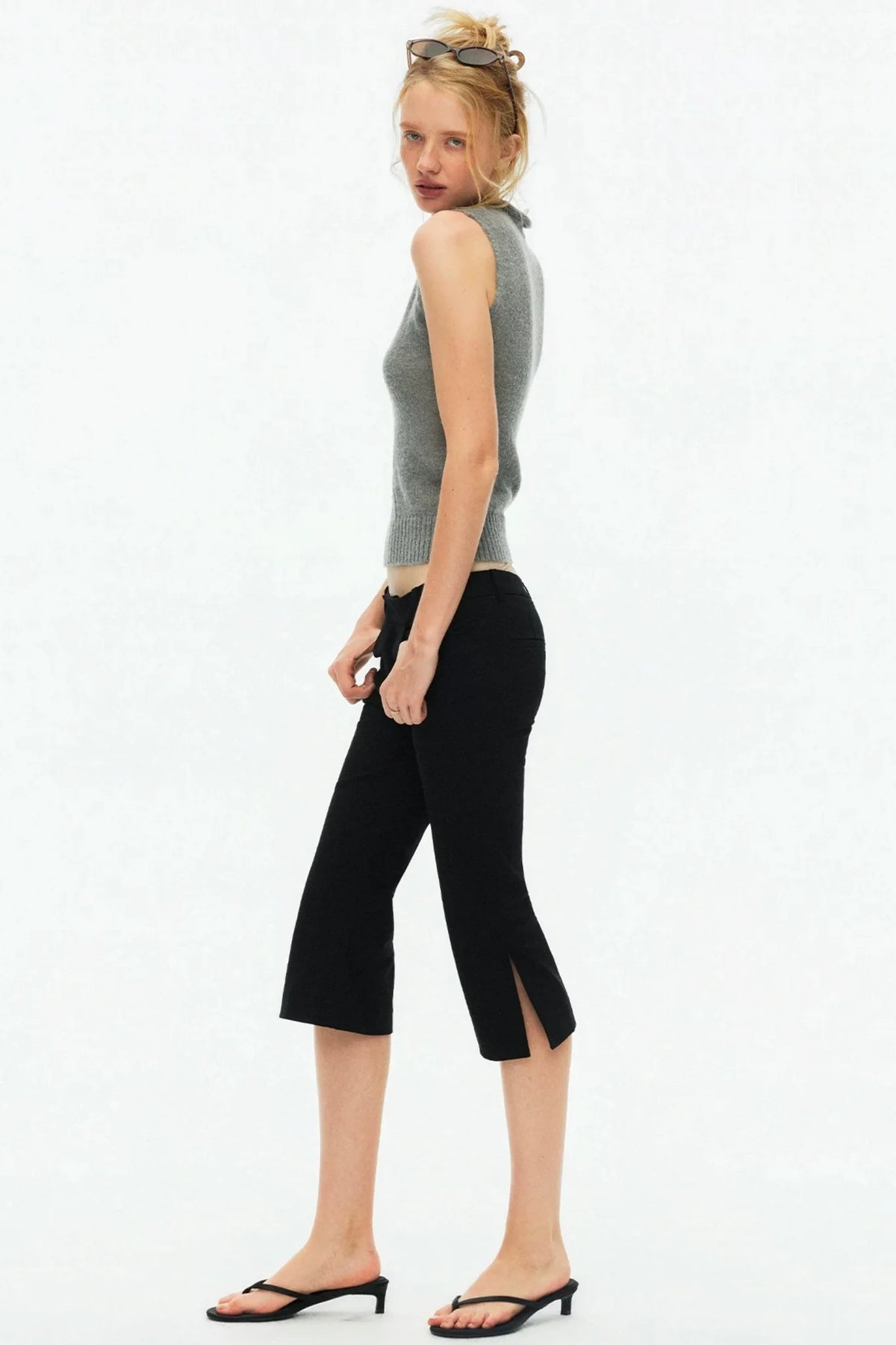Multi-Color Mohair Knit Vest