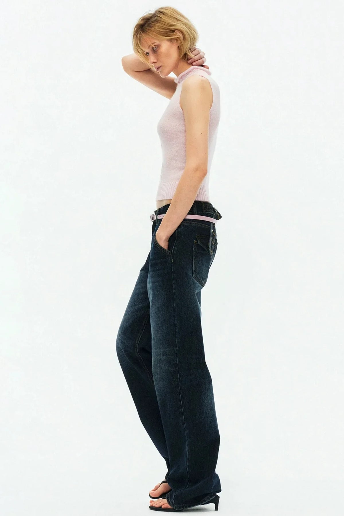 Multi-Color Mohair Knit Vest